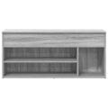vidaXL lavica na topánky šedá Sonoma 102x30,5x45 cm Engineered Wood