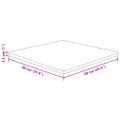 vidaXL Štvorcová stolová doska 90x90x2,5 cm neošetrený dubový masív