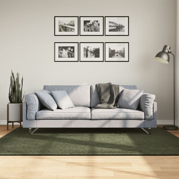 vidaXL Koberec HUARTE krátky vlas mäkký umývateľný zelený 140x200 cm