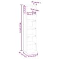 vidaXL CD Skrinka Artisan Dub 21x20x88 cm Engineered Wood
