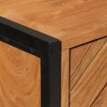 vidaXL Kúpeľňová skrinka 40x30x100 cm masívna akácia a železo