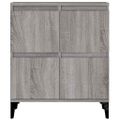 vidaXL Komoda sivý dub sonoma 60x35x70 cm spracované drevo