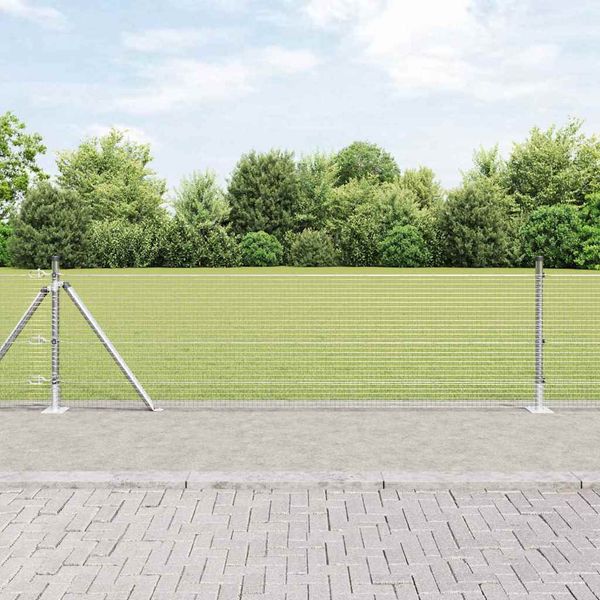 vidaXL Vonkajší zváraný drôtový plot s betónovým základom 25 x 0,4 m