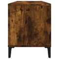 vidaXL Skrinka na platne dymový dub 100x38x48 cm kompozitné drevo