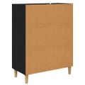 vidaXL Servírovacia skriňa Čierny dub 70 x 34 x 90 cm Kompozitné drevo