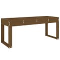 vidaXL Záhradná lavica medovohnedá 110x38x45 cm masívna borovica
