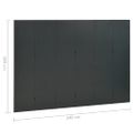 vidaXL 6-panelové paravány 2 ks antracitové 240x180 cm oceľ