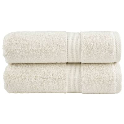 vidaXL Prémiové uteráky pre hostí SOLUND 2 ks krémové 30x50 cm 600 g/m²