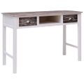 vidaXL Písací stôl hnedý 110x45x76 cm drevený
