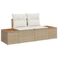 vidaXL Súprava záhradných pohoviek 7 ks 6-Počet miest Béžová a krémová