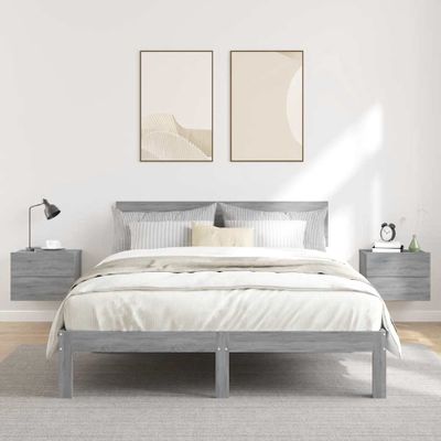 vidaXL Nočné stolíky 2 ks sivý dub sonoma 40x30x30 cm spracované drevo