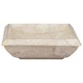 vidaXL Umývadlo krémové 50x35x10 cm mramor