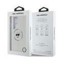Puzdro Karl Lagerfeld HC Magnetic IML Metal Choupette Head pre Samsung Galaxy S25 Ultra biela