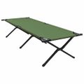 vidaXL Skladacia kempingová posteľ 2 ks Zelená 210 x 80 x 46 cm