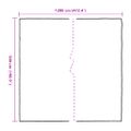 vidaXL Priehľadná plachta s okami 5x12 m Polyetylén