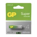 Batéria AAA (R03) alkalická GP Super 4ks