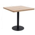 vidaXL Bistro stolík bledohnedý 80x80 cm MDF