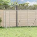 vidaXL Vonkajší koterec pre psov strieborný 2x6x2 m pozinkovaná oceľ