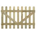 vidaXL Latkové plotové brány 2 ks 100x300 cm impregnované drevo