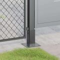 vidaXL podstavce stĺpikov štvorcové 12 ks Antracit 61x61 mm