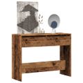 vidaXL Konzolový stolík staré drevo 100x35x76,5 cm kompozitné drevo