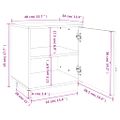 vidaXL Nočné stolíky 2 ks biele 40x34x45 cm borovicový masív
