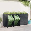 vidaXL Úložisko na 4 koše Wheelie Antracit 272 x 77,5 x 121,5 cm