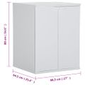 vidaXL Skrinka na práčku biela 68,5x64,5x88 cm PVC
