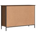 vidaXL Botník hnedý dub 100x35x70 cm kompozitné drevo