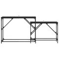 vidaXL Konzolový stôl 2 ks Čierny dub 100 x 28 x 75 cm