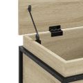 vidaXL Úložný box s vekom dub sonoma 80x40x51,5 cm kompozitné drevo