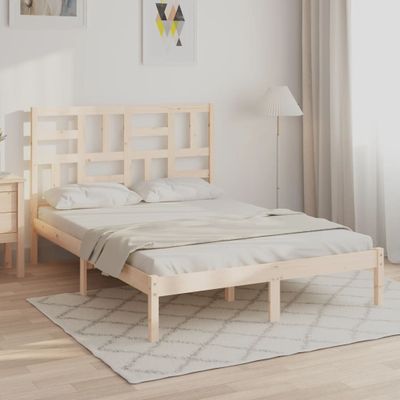 vidaXL Posteľný rám bez matraca, drevený masív 160x200 cm