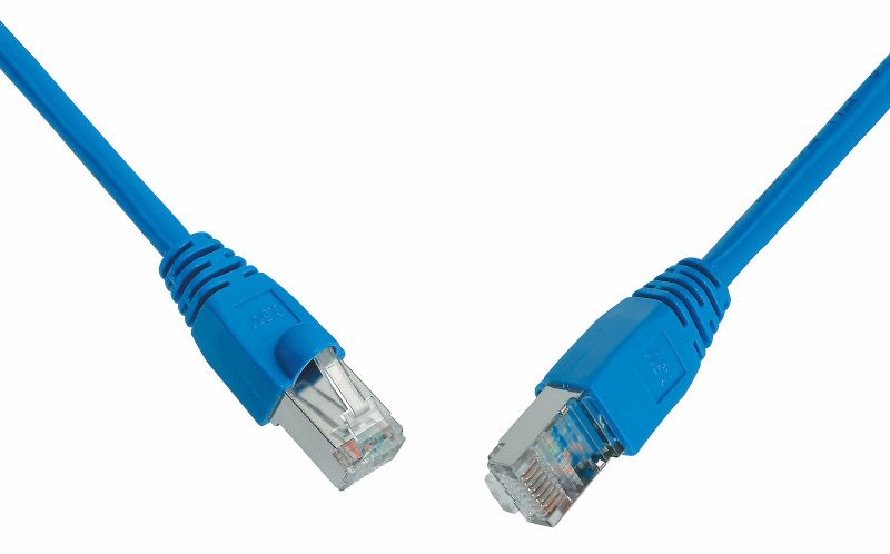 Patch kábel CAT5E SFTP PVC 3 m modrý snag-proof C5E-315BU-3MB