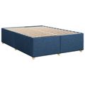 vidaXL Posteľ boxspring s matracom Modrá 140 x 200 cm Látka