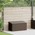 vidaXL Záhradný úložný box Hnedý 110x50x58 cm Poly ratan