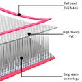 vidaXL Nafukovacia žinenka s pumpou 500x100x15 cm, PVC, ružová