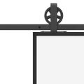 vidaXL Posuvné dvere s kovaním 102x205 cm ESG sklo a hliník