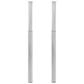 Teleskopické stolové nohy, nerezová oceľ, 710 mm-1100 mm 2 ks