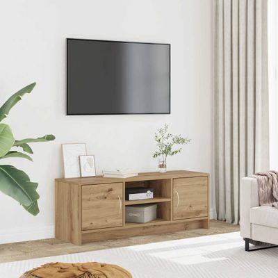 vidaXL TV skrinka Artisan Dub 102x30x37,5 cm Konštrukčné drevo
