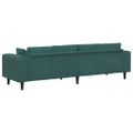 vidaXL Pohovka Tmavozelená 250 x 77 x 76 cm Zamat