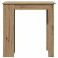 vidaXL barový stôl s policou Dub Artisan 102x50x103,5 cm