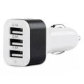 Nabíjačka do auta 3x USB biela PCH-03 AMiO-01027