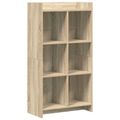 vidaXL Knižnica Dub sonoma 59 x 30 x 111 cm Kompozitné drevo