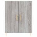 vidaXL Vysoká skrinka sivý dub sonoma 69,5x34x180 cm spracované drevo