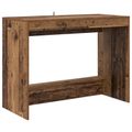 vidaXL Postelový stôl Staré drevo Kompozitné drevo 100 x 45 x 75 cm