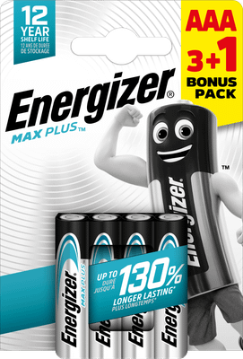 Energizer Max Plus AAA alkalické batérie 3+1 4ks E303321000