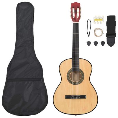 vidaXL 8-dielna klasická gitarová sada pre začiatočníkov 3/4 36"