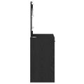 vidaXL Toaletný stolík Čierny dub 78,5 x 41 x 135 cm Kompozitné drevo