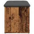 vidaXL Úložná lavica Old Wood 82x42x45 cm Konštrukčné drevo