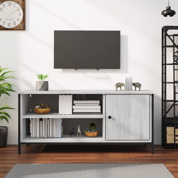 vidaXL TV skrinka sivý dub sonoma 100x40x45 cm spracované drevo